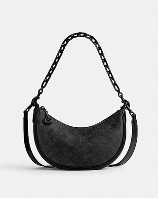 经典标志MIRA单肩包(炭黑色/黑色) (产品展示案例）